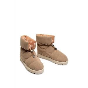 NEW FLUFIE women's cord pillow boot in sand beige